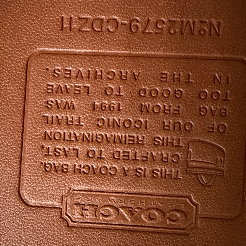 Coach Trail Bag Warm Brown Suede No Straps - Picture 10 of 12